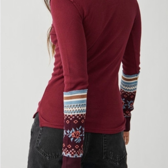 Free People We The Free Mikah Layering Cuff Top size M NWT - Picture 5 of 12